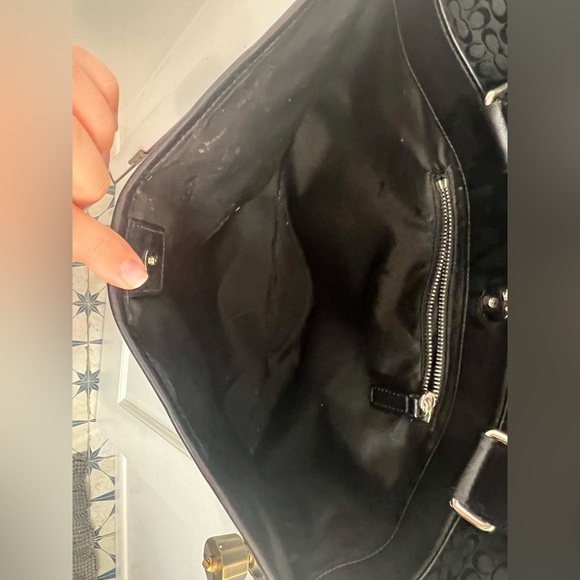 Coach Unisex Hudson Commuter Signature Briefcase Laptop Travel Bag Black - Picture 8 of 9